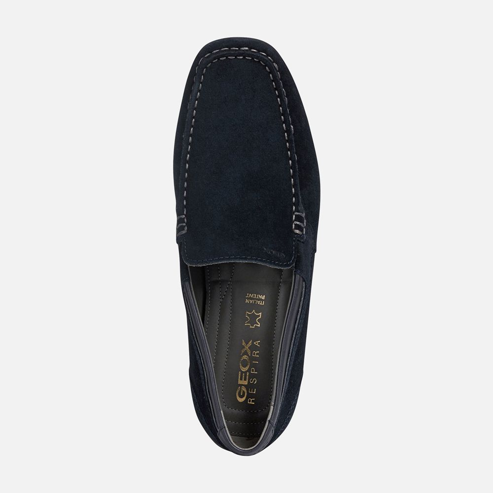 Geox Loafers Navy Snake - Geox Mens Shoes - ARCDLQ186